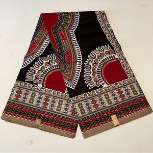 African Print Ankara Black Dashiki Cotton Fabric